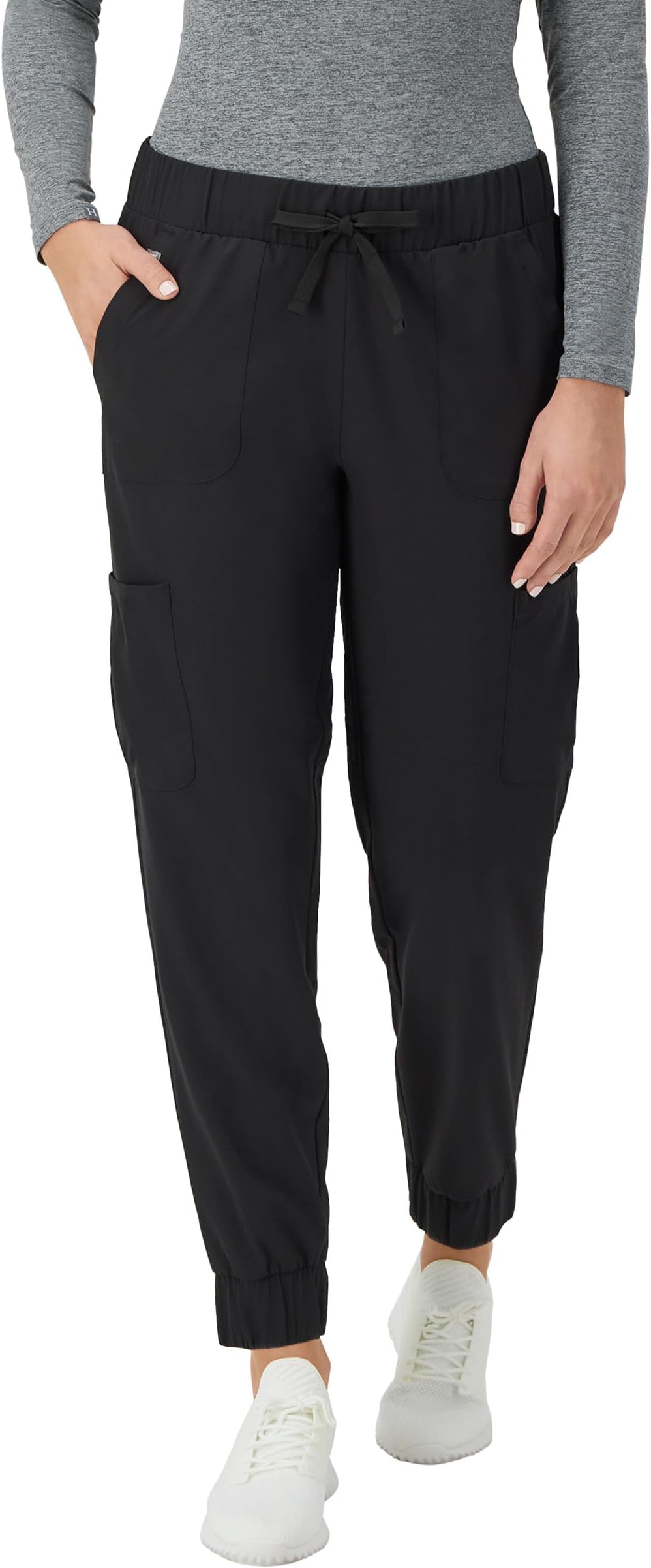 Women's Scrubs Cargo Joggers, Healthcare Scrub Joggers for Women, Moisture Wicking
