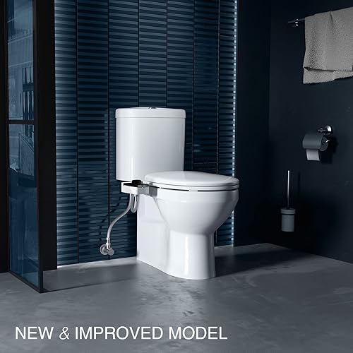 Miniatura 2 de Veken Accesorio de bidé para inodoro  Ultra delgado autolimpiante pulverizador de agua fría para inodoros existentes, asiento Baday Beday Badette
