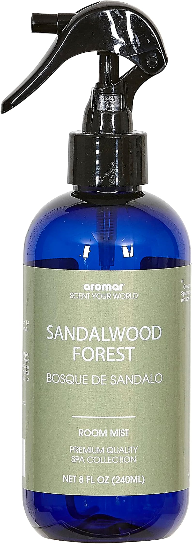 Aromar Essential Room Mist and Fabric Spray with Natural Freshener Aromatherapy for a Fresh and Rejuvenated Home 8 oz Sandalwood Forest