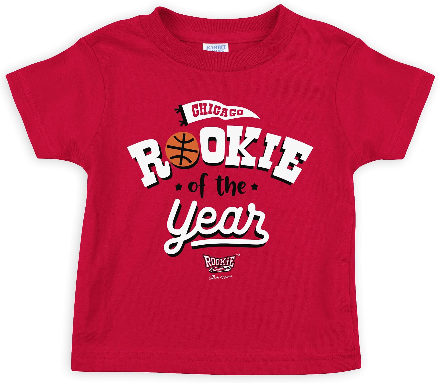 Chicago Basketball Fans. Rookie of The Year True Red Onesie or Toddler Tee (NB-7T)