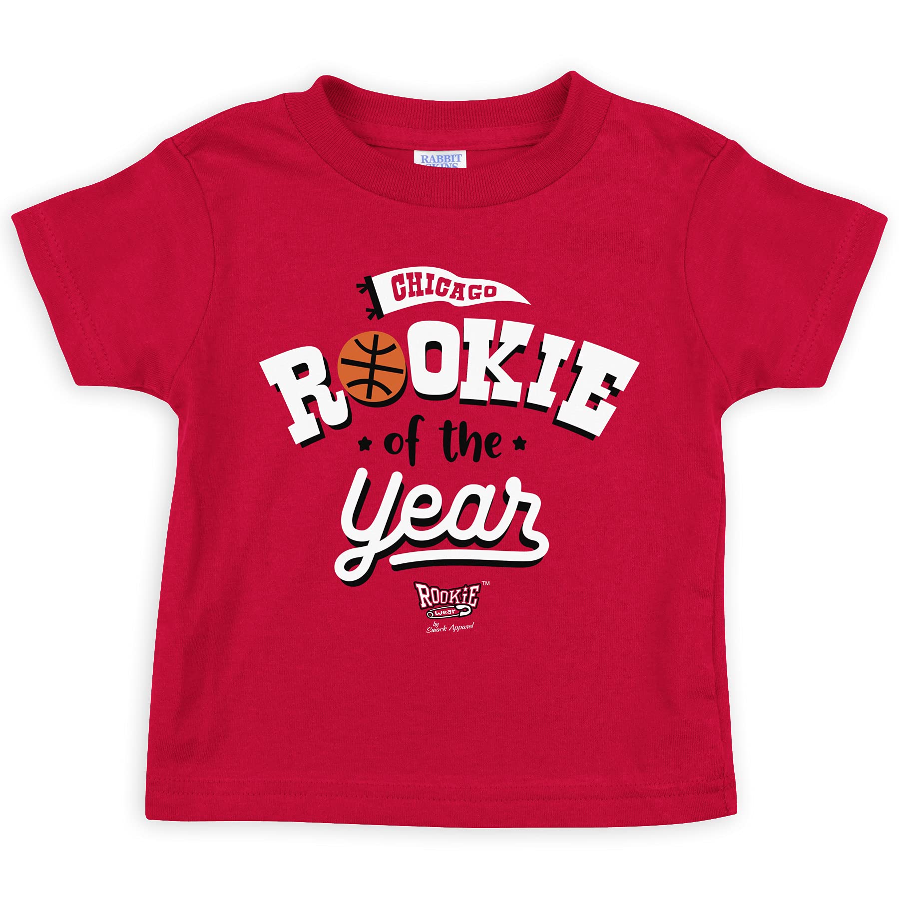 Chicago Basketball Fans. Rookie of The Year True Red Onesie or Toddler Tee (NB-7T)