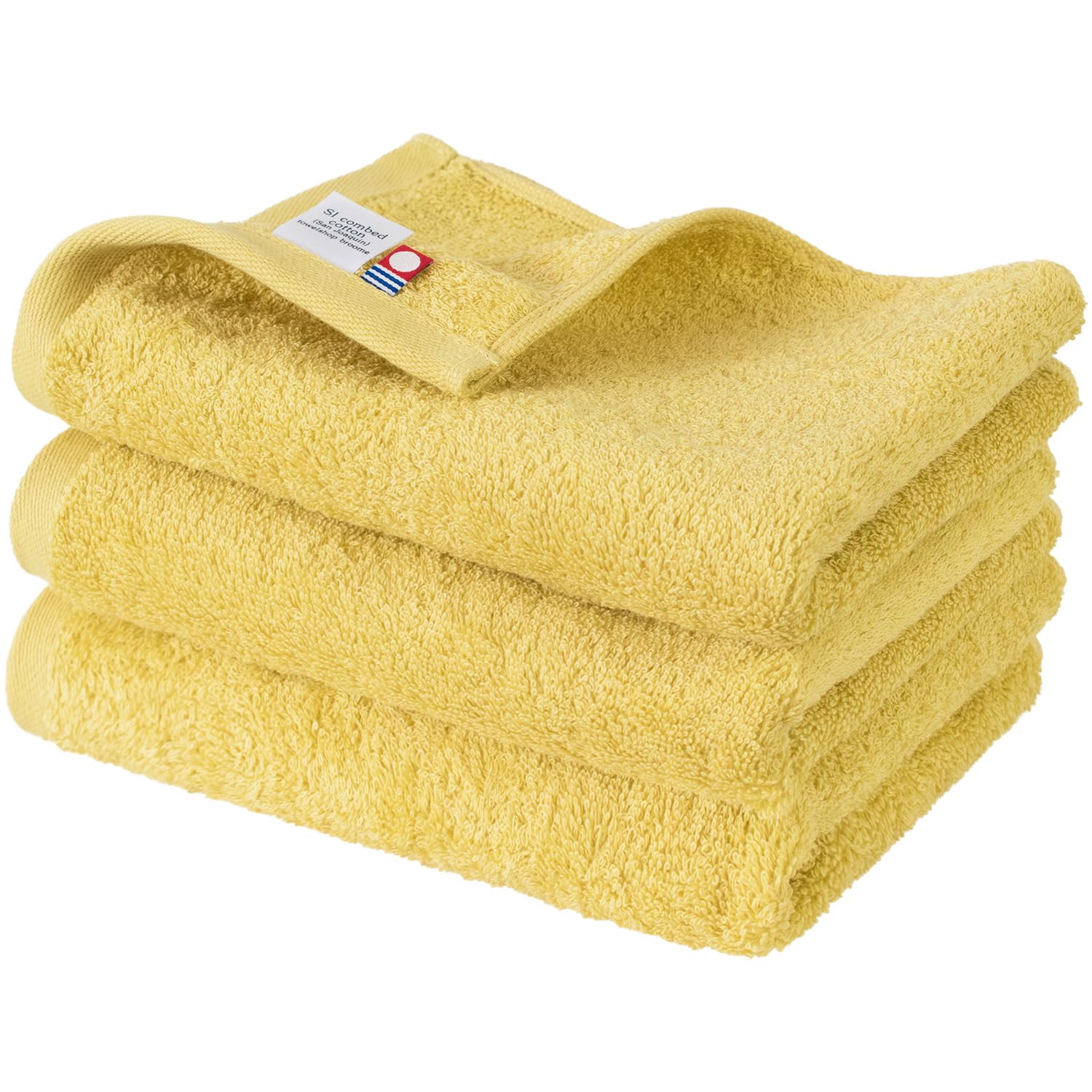 ブルーム 今治タオル レオン フェイスタオル 3枚セット サンホーキン綿 (マスタード) leon_ft3_ms