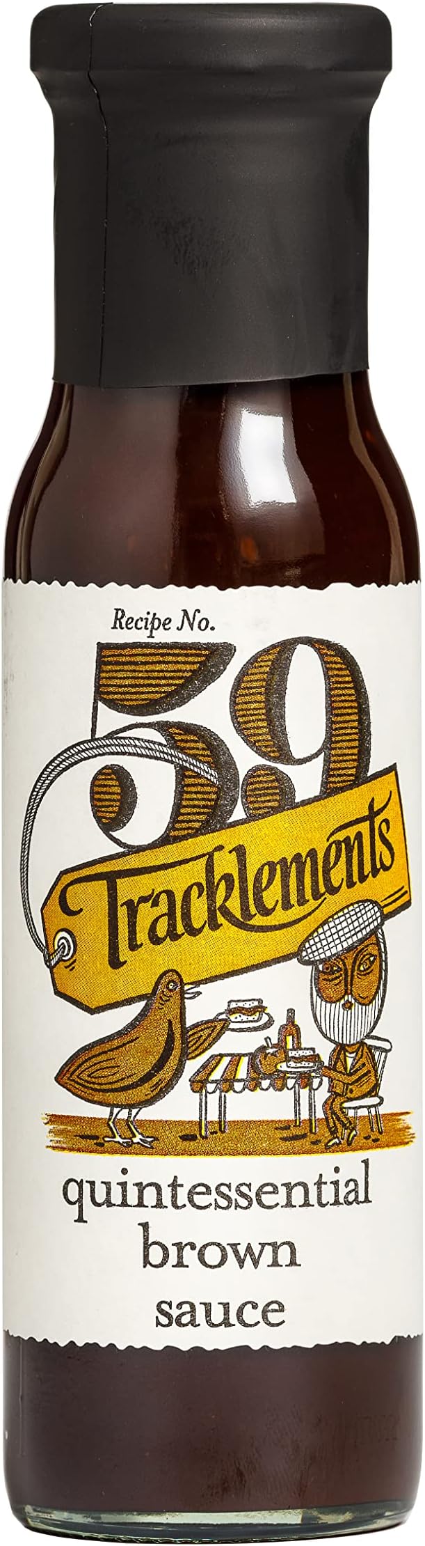 Tracklements Quintessential Brown Sauce, The Ideal Condiment for Hash Browns, a Full English and Bubble and Squeak or Partnered with Lamb Steaks, Vegetarian and Vegan Friendly, 230ml Bottle