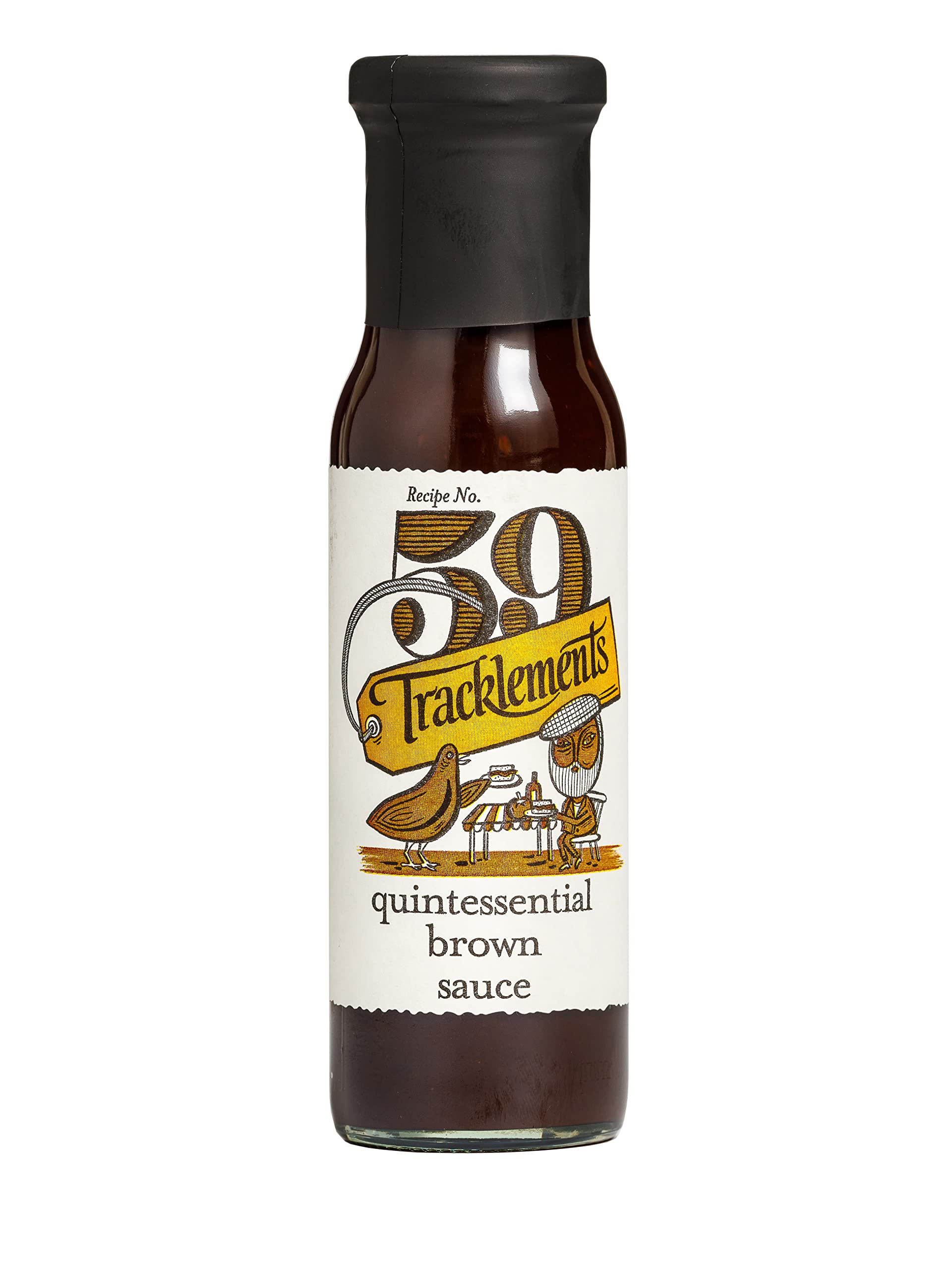 Tracklements Quintessential Brown Sauce, The Ideal Condiment for Hash Browns, a Full English and Bubble and Squeak or Partnered with Lamb Steaks, Vegetarian and Vegan Friendly, 230ml Bottle