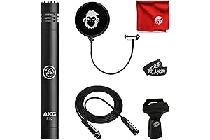 AKG P170 Small-Diaphragm Cardioid Condenser Microphone Bundle: Capture Your Sound with Precision