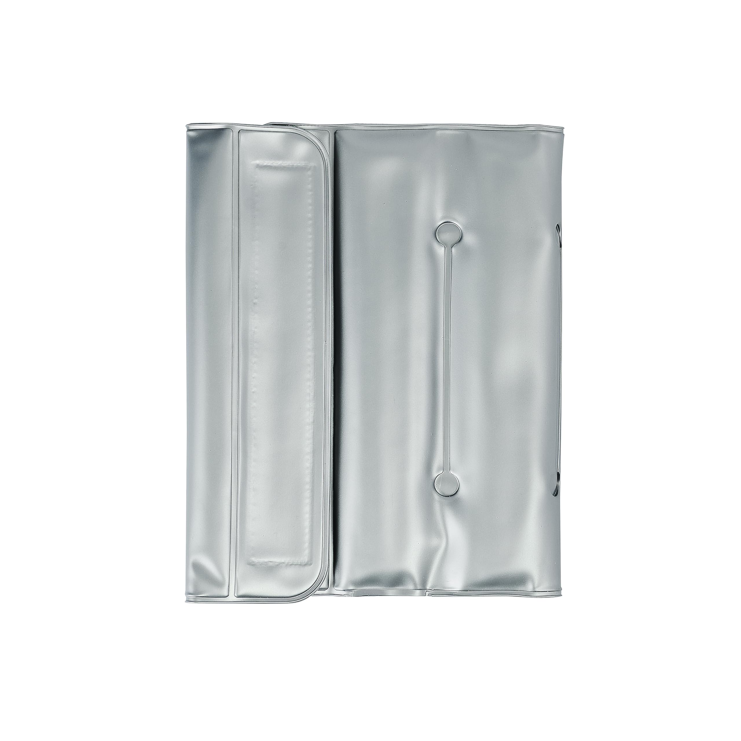 Enfriador de Botellas de Vino Gris con Cierre de Velcro | Incluye Escanciador Antigoteo Acero Inoxidable | Regalos Originales para Hombre | Accesorios para Vino | Ideal Champagne, Cava y Blanco