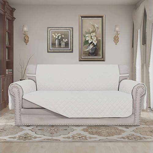 Miniatura 411 de Easy-Going - Funda reversible para sofá, resistente al agua, con varillas de espuma y correas elásticas, protector de muebles para mascotas y perros