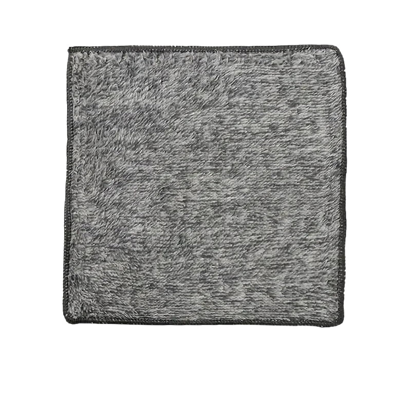 WZPTLKIBAD Microfiber Dishcloth 25x25cm Bamboo Charcoal Absorbent