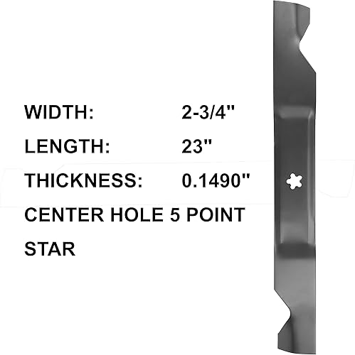 Miniatura 2 de q&p Paquete de 2 cuchillas para cortacésped AYP 561739 403107 405380 532405380 46 pulgadas cubierta