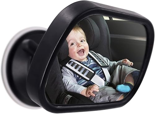 Miniatura 2 de iSaddle Espejo de asiento de coche para bebé, espejo retrovisor delantero para asiento trasero, ajustable, inastillable, espejo de seguridad para