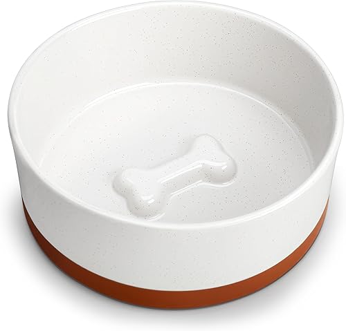 Miniatura 11 de MALACASA Cuencos para Perros, Cuencos de Cerámica para Comida y Agua para Perros de Tamaño Pequeño, Tazón para Mascotas de 1.5 Tazas de Capacidad