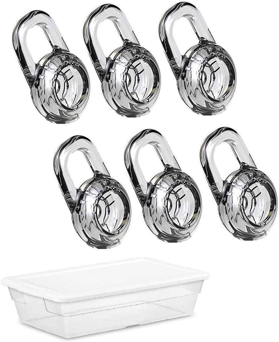 JNSA Medium Size 6 PCS Earbud Gel Eargel Eartips Ear Tip Ear Cap for Plantronics Headset, Fit for Plantronics M155 M165 M1100 M100 M70 M55 M28 M25 Explorer 80 Explorer 100 Explorer 500, Clear 6M