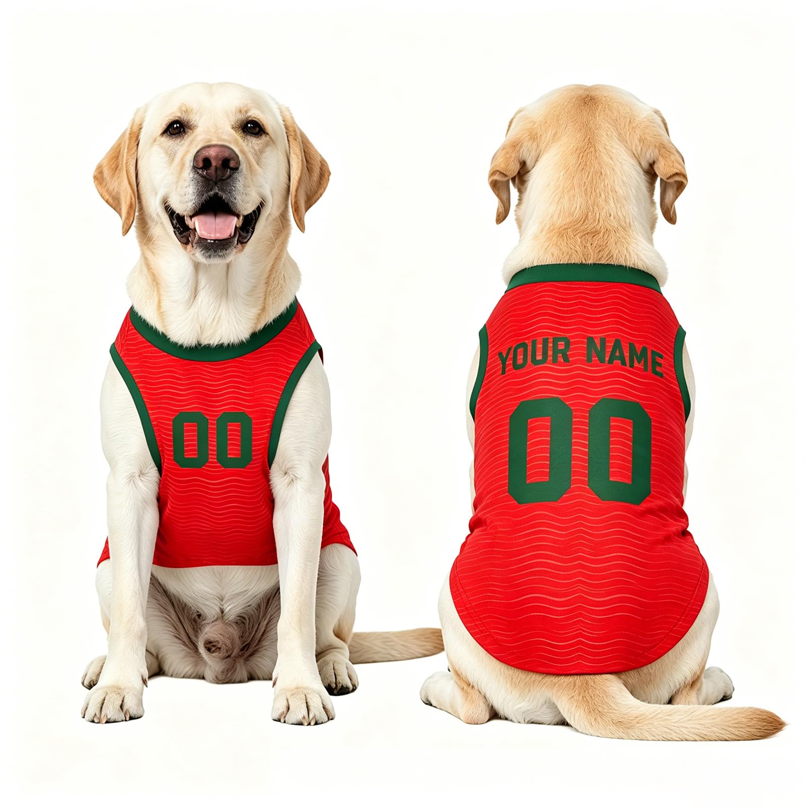 Personalised Dog Tshirt with Name & Number, Custom 2026 World Cup Football Dog Jerseys, Dog Outfit for Small Medium Dogs, N