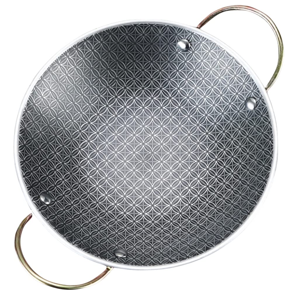 Kichvoe Double Handle Stainless Steel Cooking Pot Sturdy Kitchen Cookware for Home Use - Design Easy to Clean Cooking Pan for Hot Pot