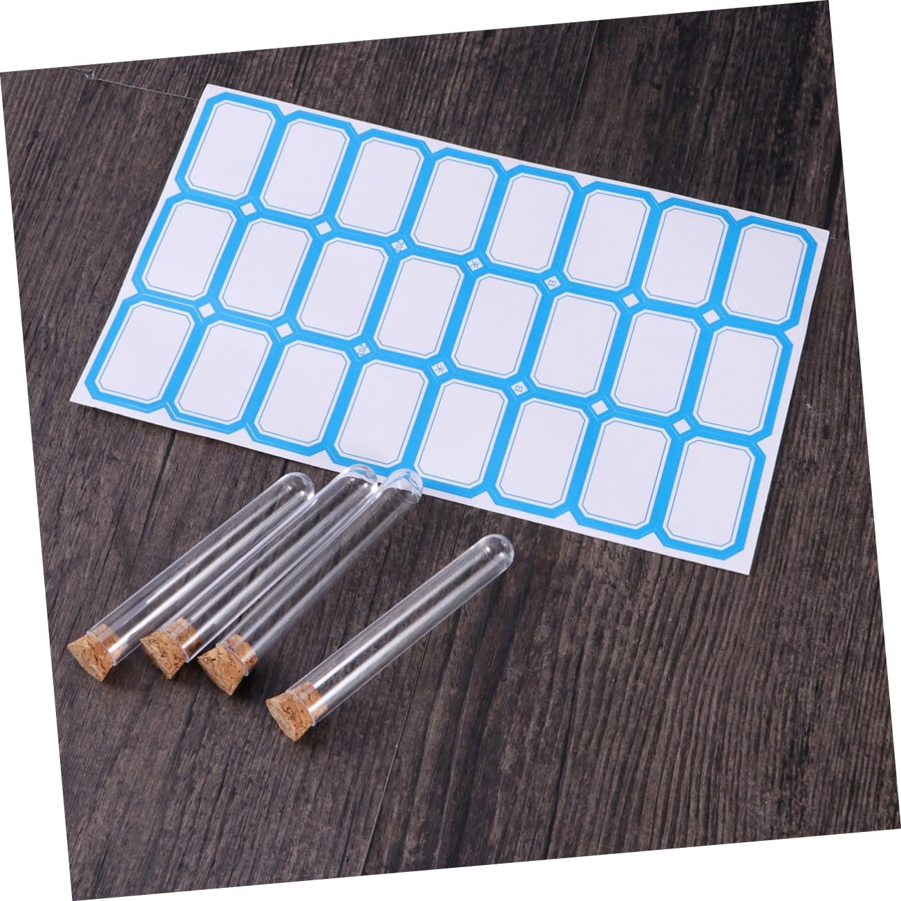 NAMOARLY 100pcs Test Tube Candy Tube Vials with Caps Tubes with Caps Clear Container Propagation Tubes Storage Bottle Clear Tubes with Lids