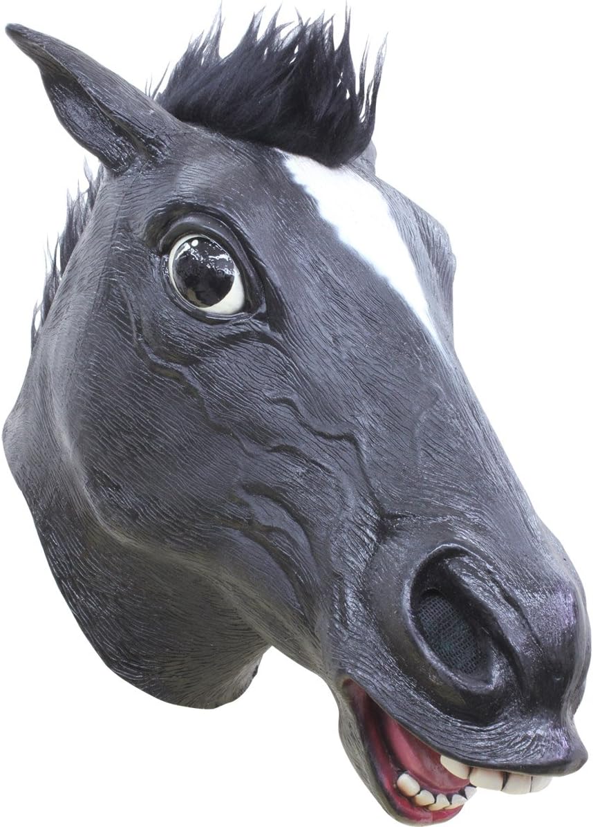Ghoulish - One Size Black Horse Mask