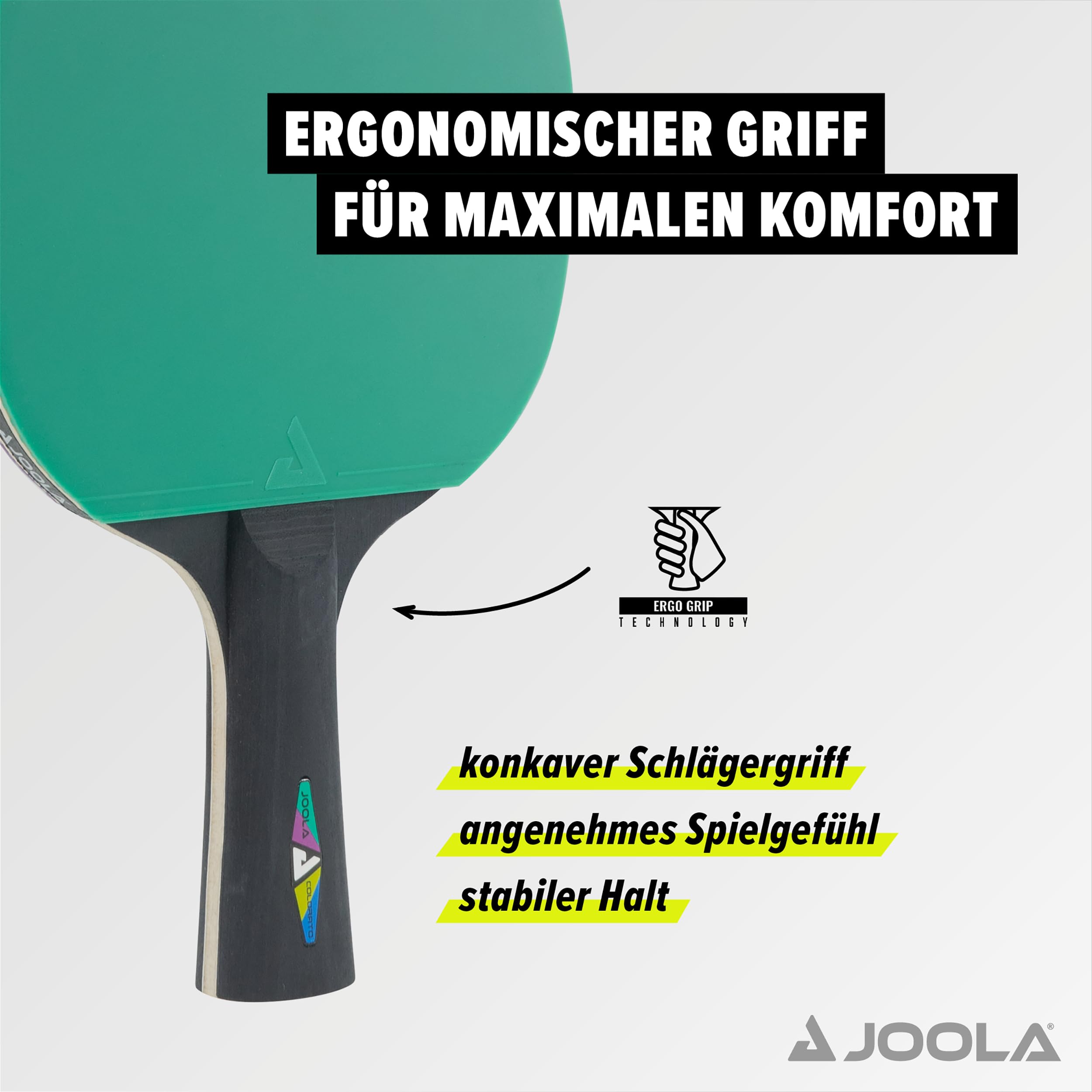 Joola - Set di Racchette da Ping Pong, 2 Racchette + 8 Palline, Ideale per Famiglie, Principianti e Professionisti