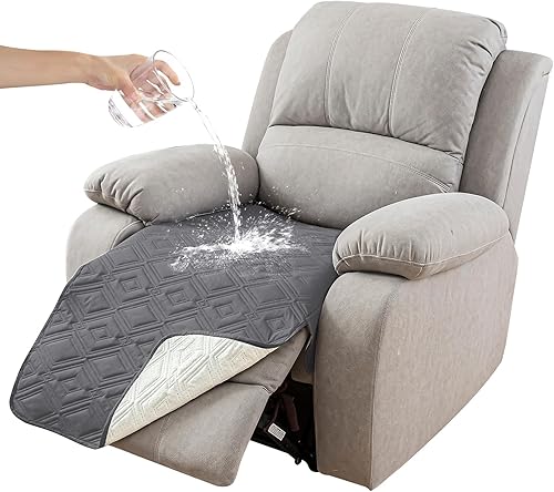 Miniatura 49 de Genina Funda de sofá 100% impermeable para sofá de 3 cojines, fundas de sofá antideslizantes lavables para sofá modular en forma de L, protector de