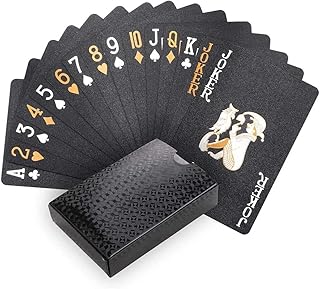 1 Deck Wasserdichte Spielkarten, Kartenspiel,Plastik Spielkarten, Pokerkarten, Rommé Spielkarten, Jumbo Index