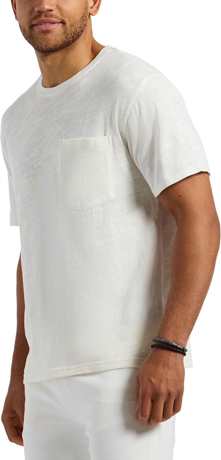 Buffalo David Bitton Men's Short Sleeve Slub Pocket Tee Regular Fit - Image 2