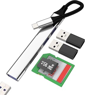USB C Hub Adapter Micro SD czytnik kart SD typu C USB dla iPhone 17 16 15 Pro MAX dla Apple dla iPada kompatybilny z Samsung S26 MacBook wieloportowy kabel OTG 3.0 porty TF akcesoria zdjęcia
