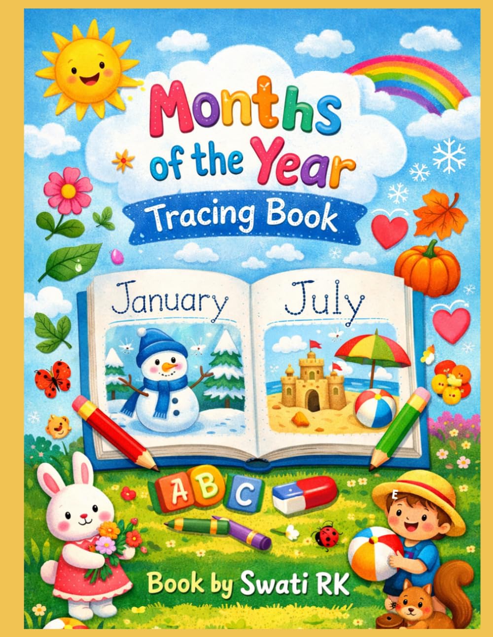 Learn to write Months of the Year - Kids Workbook: Learn English