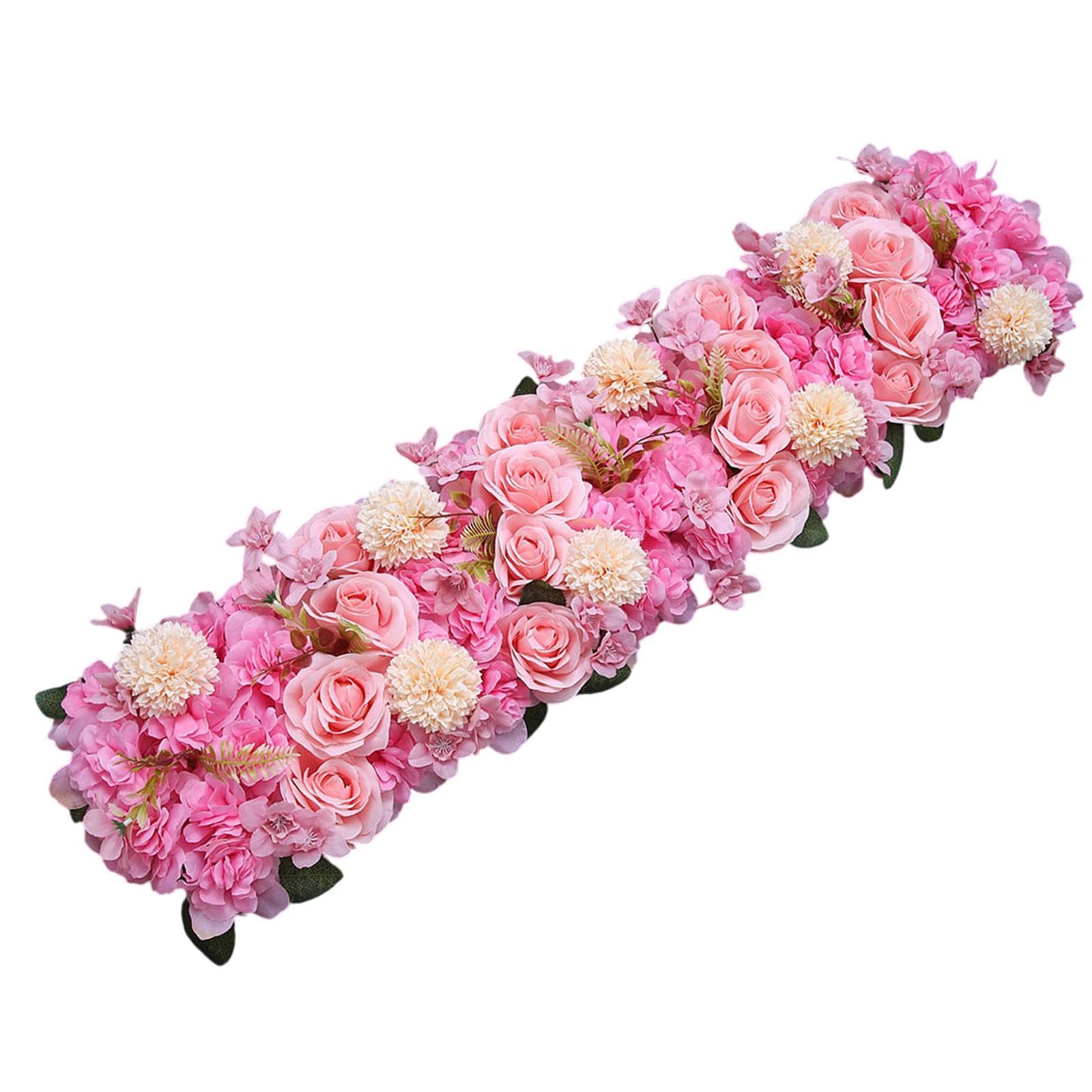 Panneau Floral de Fond Rose Foncé Idéal pour Sublimer Votre Arche de Mariage