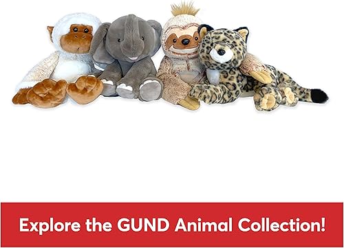 Miniatura 6 de GUND Banks Peluche de Leopardo, Animal de Peluche Premium para Edades de 1 Año en Adelante, MarrónBlanco, 12"