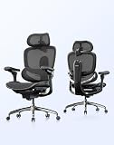 SIHOO Doro C300 V2 Ergonomic Office Chair, Mesh Desk Chair with 8D Armrests & Rotating Lumbar Support, Breathable Computer Chair with 3D Headrest, Seat Depth Adjustment & Tilt for Home Office - 1