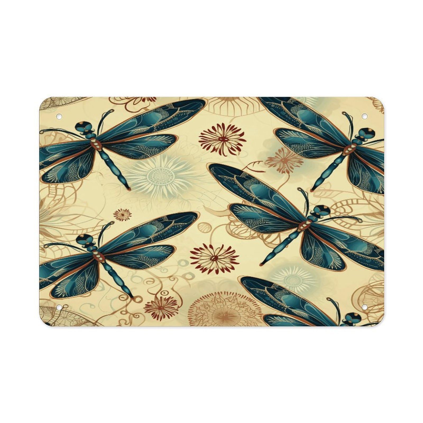 Fodpand Style Dragonfly1 Wall Art Metal Signs Tin Sign