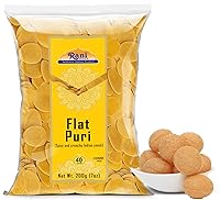 Vista 1 de Rani Pani Puri - Monedas de 7 onzas (7.05 oz) 80-85 monedas ~ Monedas de trigo y sémola sin cocer, aptas para microondas, totalmente naturales