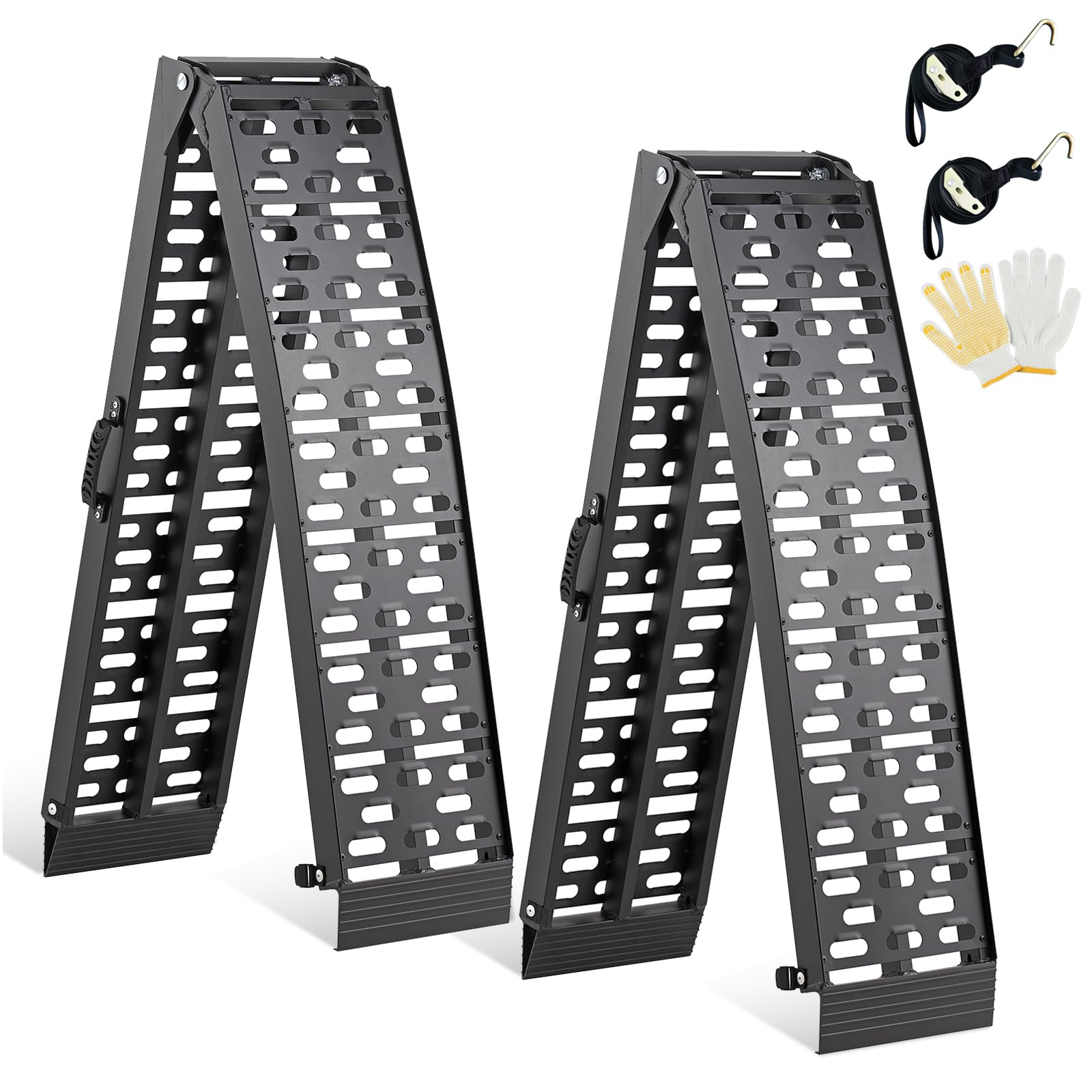 Atv Loading Ramps 2pcs Aluminum Trailer Ramps, 6000lbs 60