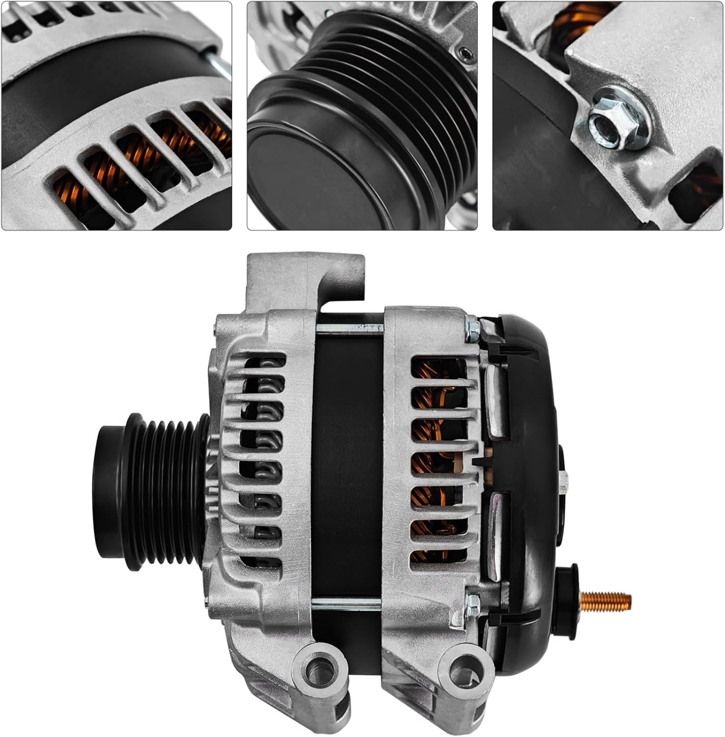 4210007181 Alternator Compatible with Chrysler Pacifica 2017-2020 3.6L V6, fits for Voyager 2020 3.6L V6, 12V 180A Replace #56029732AB