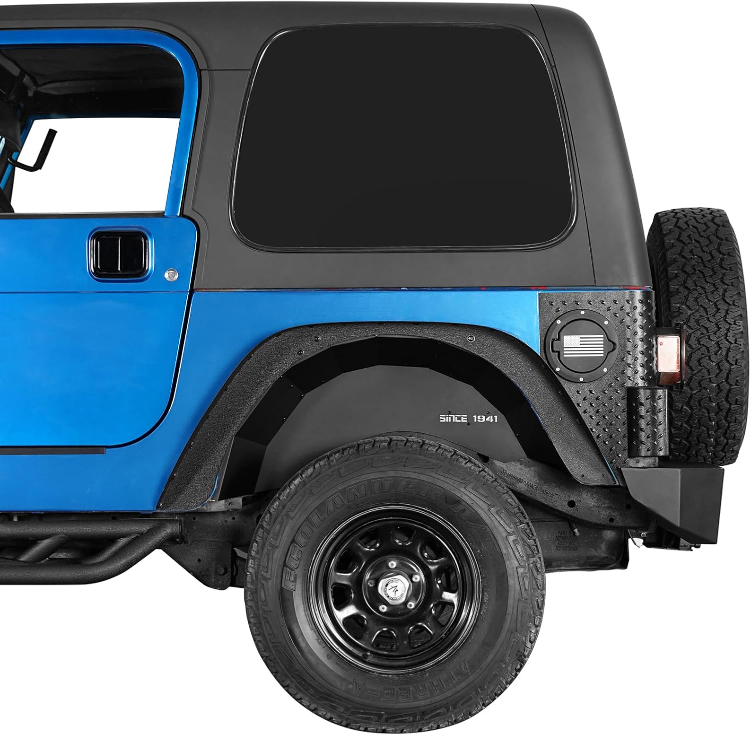 u-Box Wrangler TJ Steel Rear Inner Fender Liners Wheel Well Mud Guards Compatible with Jeep Wrangler TJ & Unlimited 1997-2006