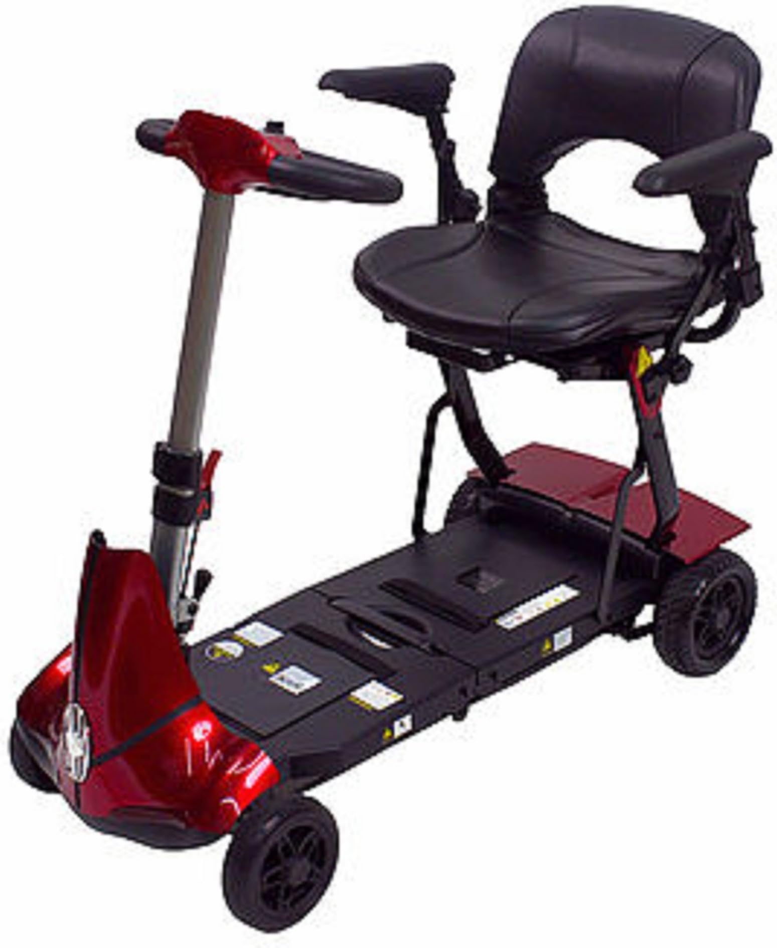 Solax Mobility - Mobie Plus - Folding Travel Scooter - 4-Wheel - Red