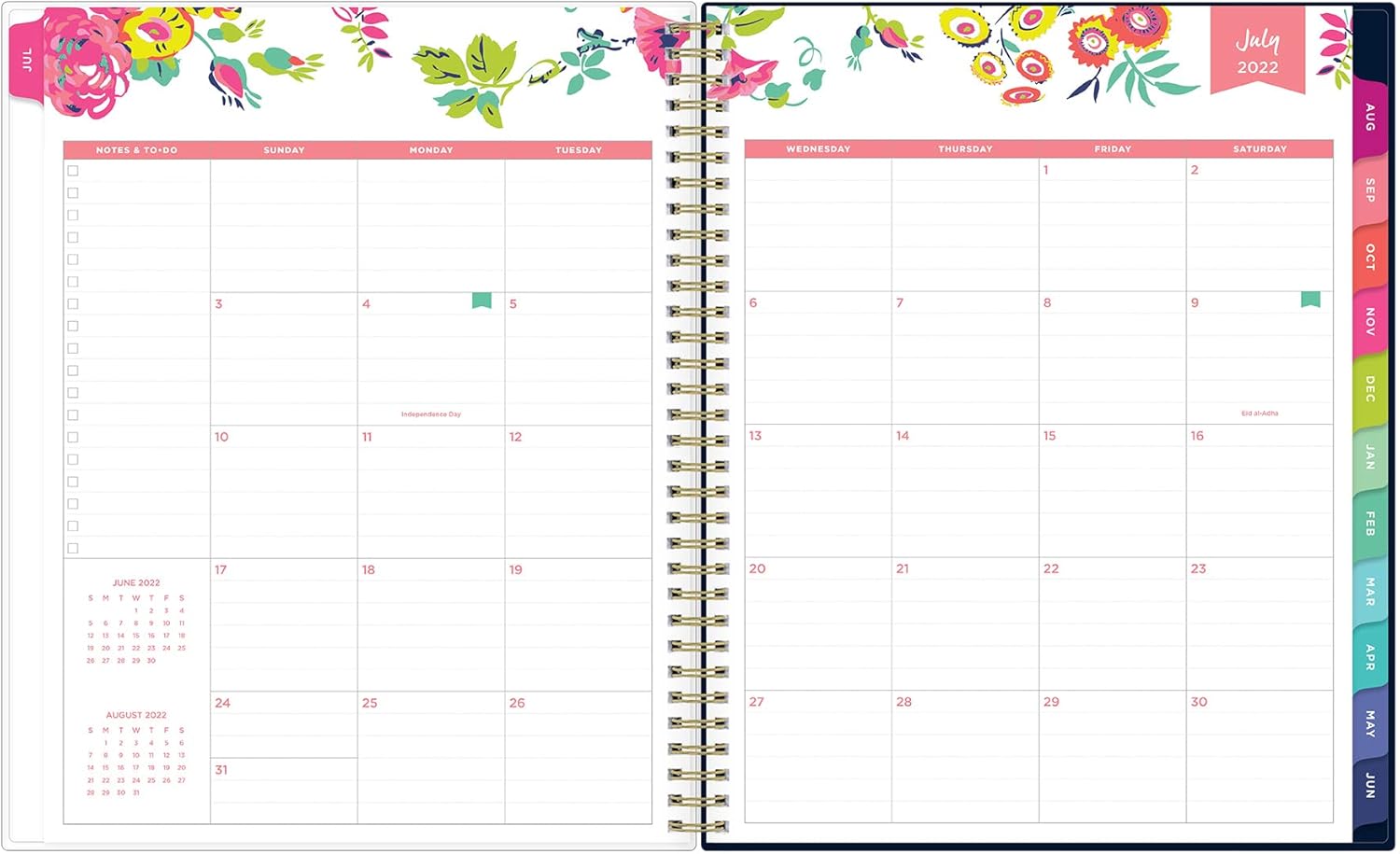 Day Designer for Blue Sky 2022-2023 Academic Year Weekly & Monthly Planner, 8.5" x 11", Flexible Cover, Wirebound, Peyton Navy (107924-A23) : Office Products