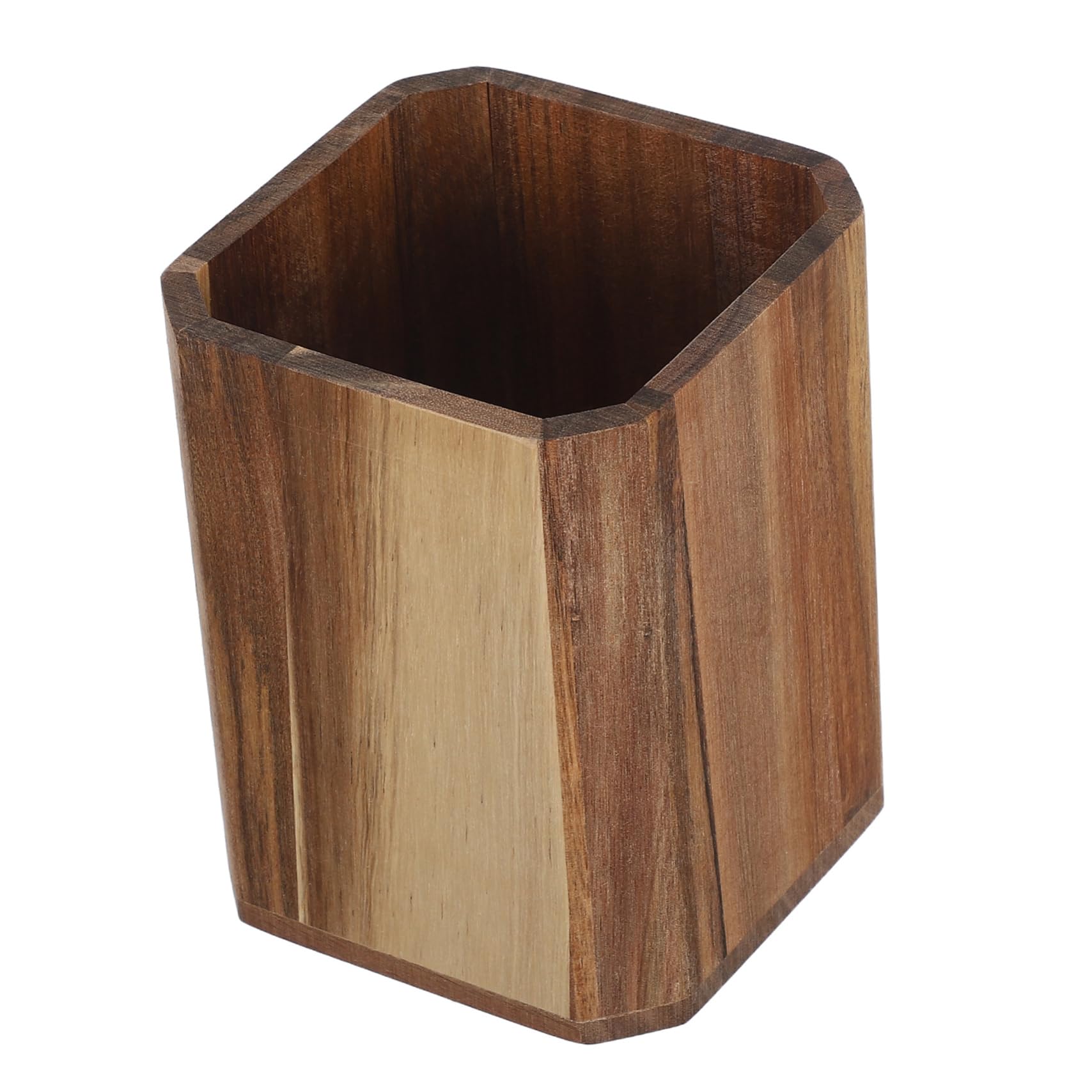 Ciieeo Kitchen Utensil Holder: Wooden Utensil Crock Cutlery Holder Spoon Fork Chopstick Storage Organizer For Farmhouse Kitchen Countertop Decor