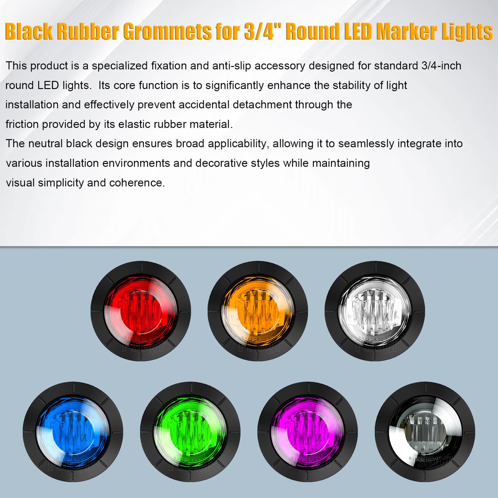 LED Grommets - Waterproof Rubber Seals for Lights -2