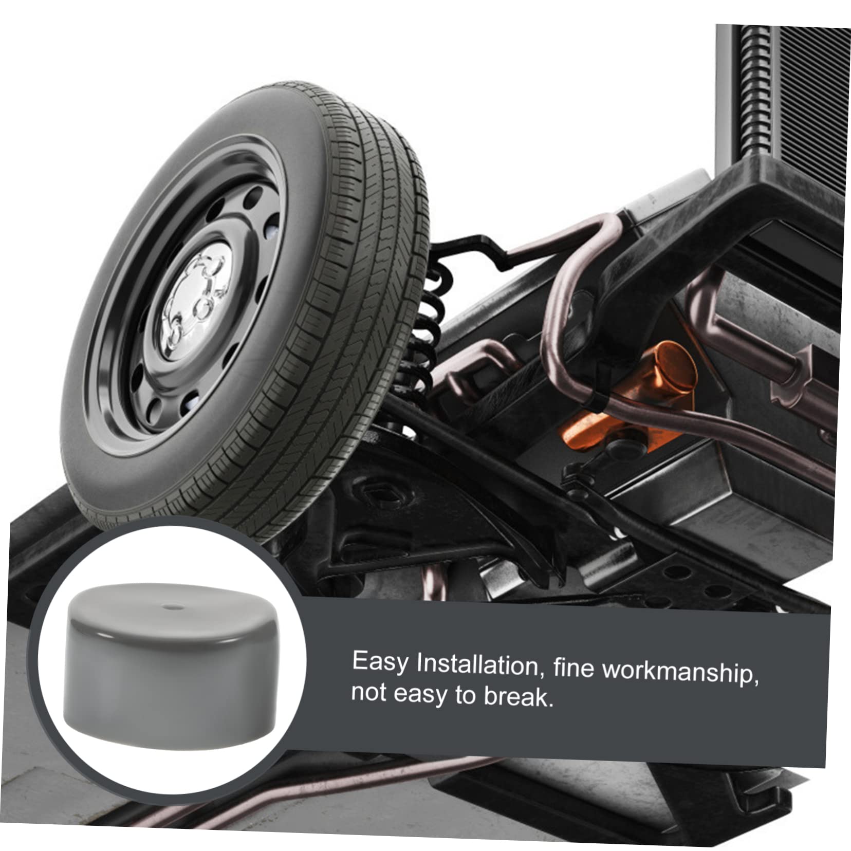 Ciieeo 8Pcs Bearing Protector Rubber Caps for Trailer Wheel Hub Dust Covers for ATV Rv Boat Utility Trailers Keeps Bearings Lubricated Protected from Dirt and Water