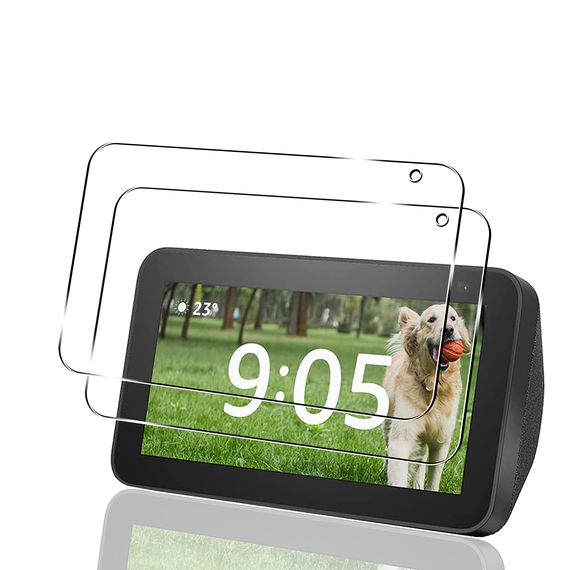 Amazon | 【2枚セット】Echo Show 5 ガラスフィルム 硬度9H 【日本 
