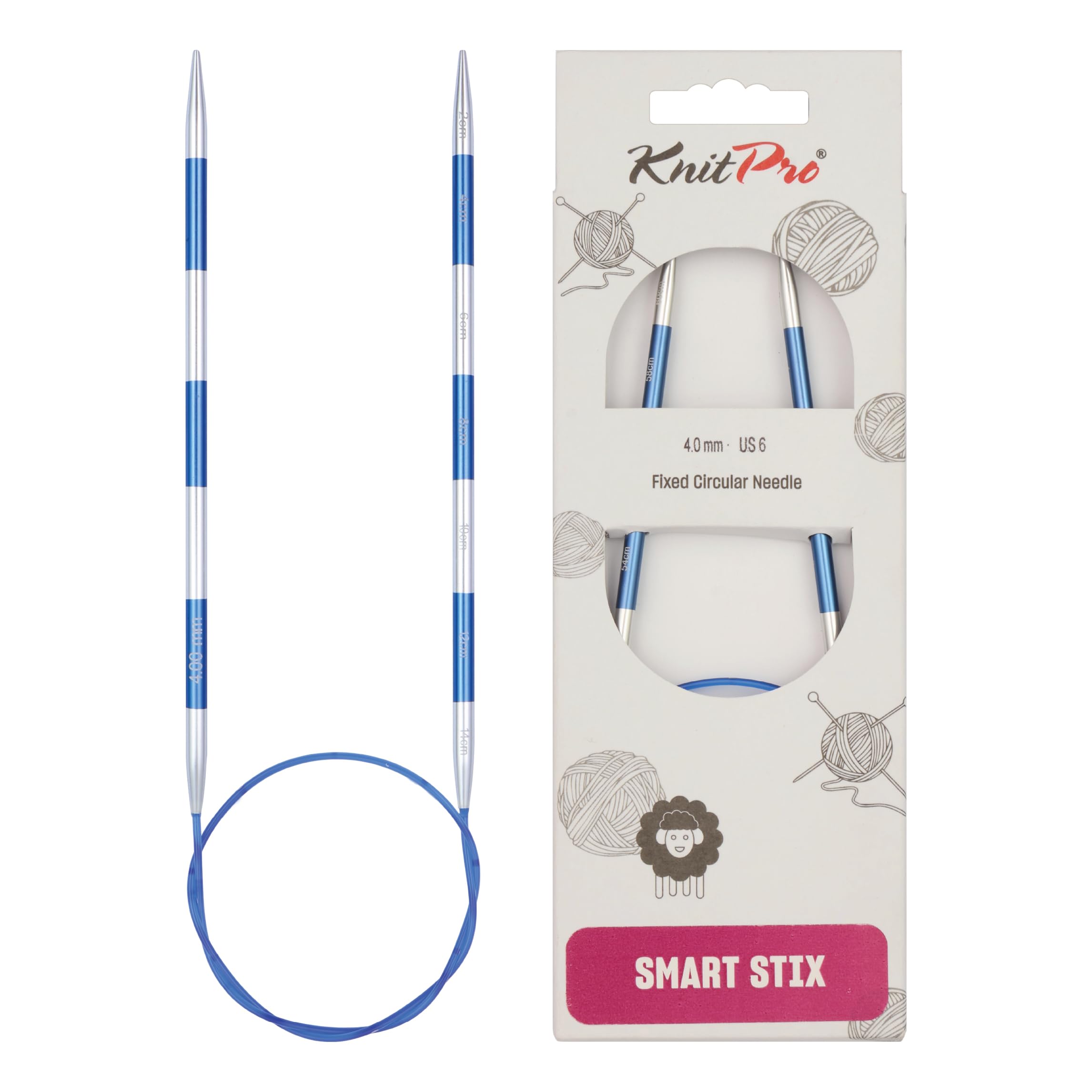 KnitPro Smartstix Fixed Circular Needles 24" (60cm) | 4.00mm