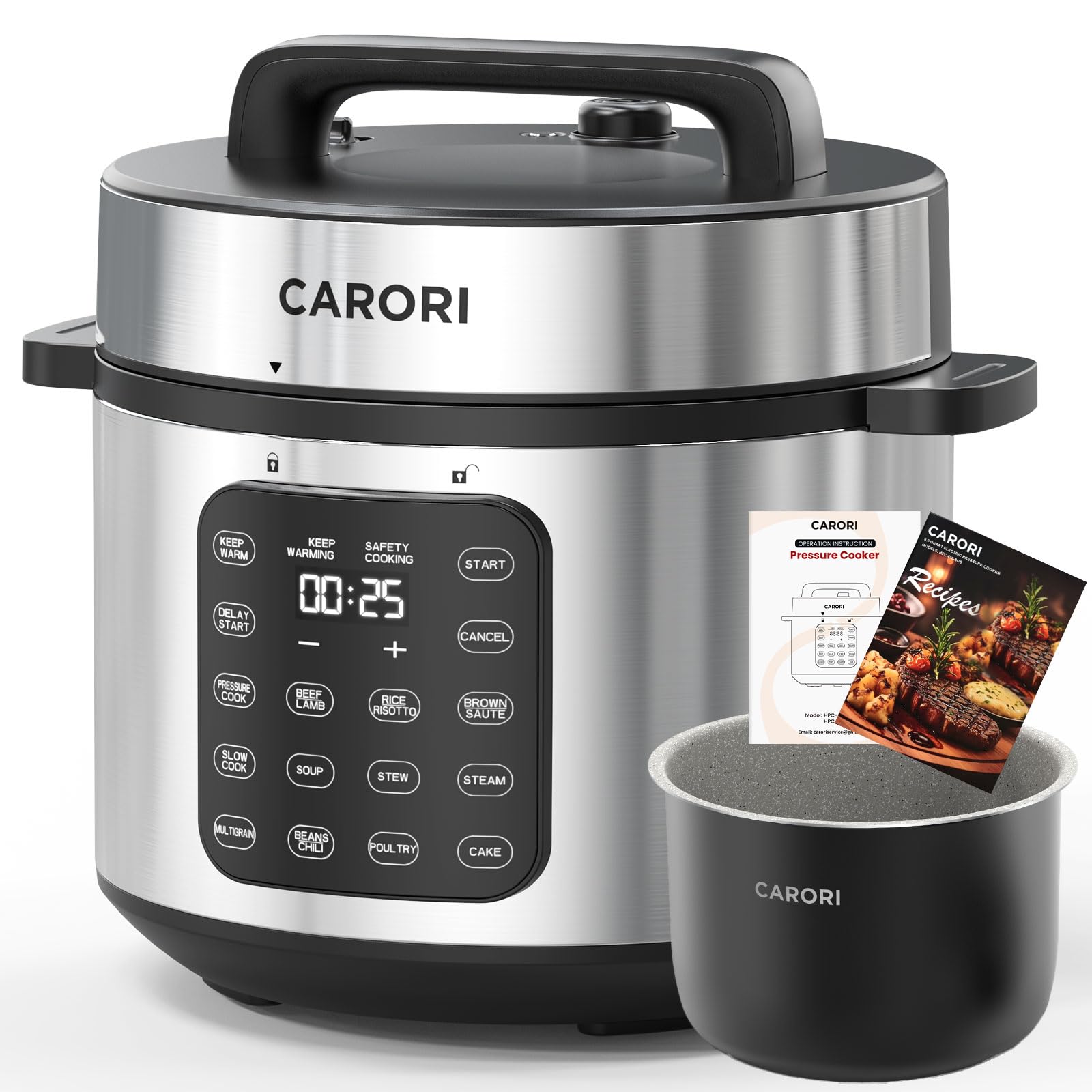 CARORI 8-Quart Electric Pressure Cooker