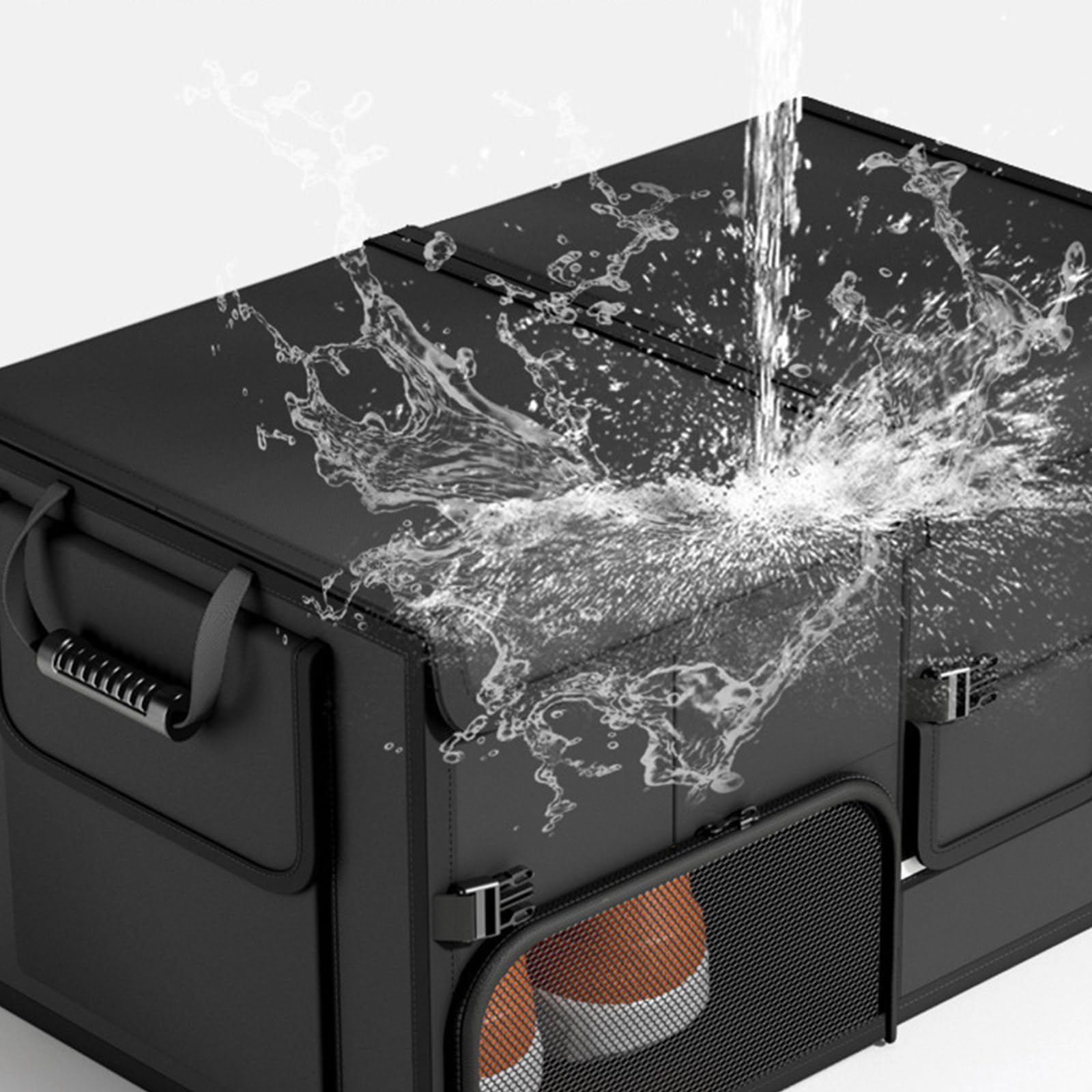 Caja de almacenamiento plegable para guantera de coche, organizadores de nailon para una gestión eficiente del espacio interior y fácil instalación