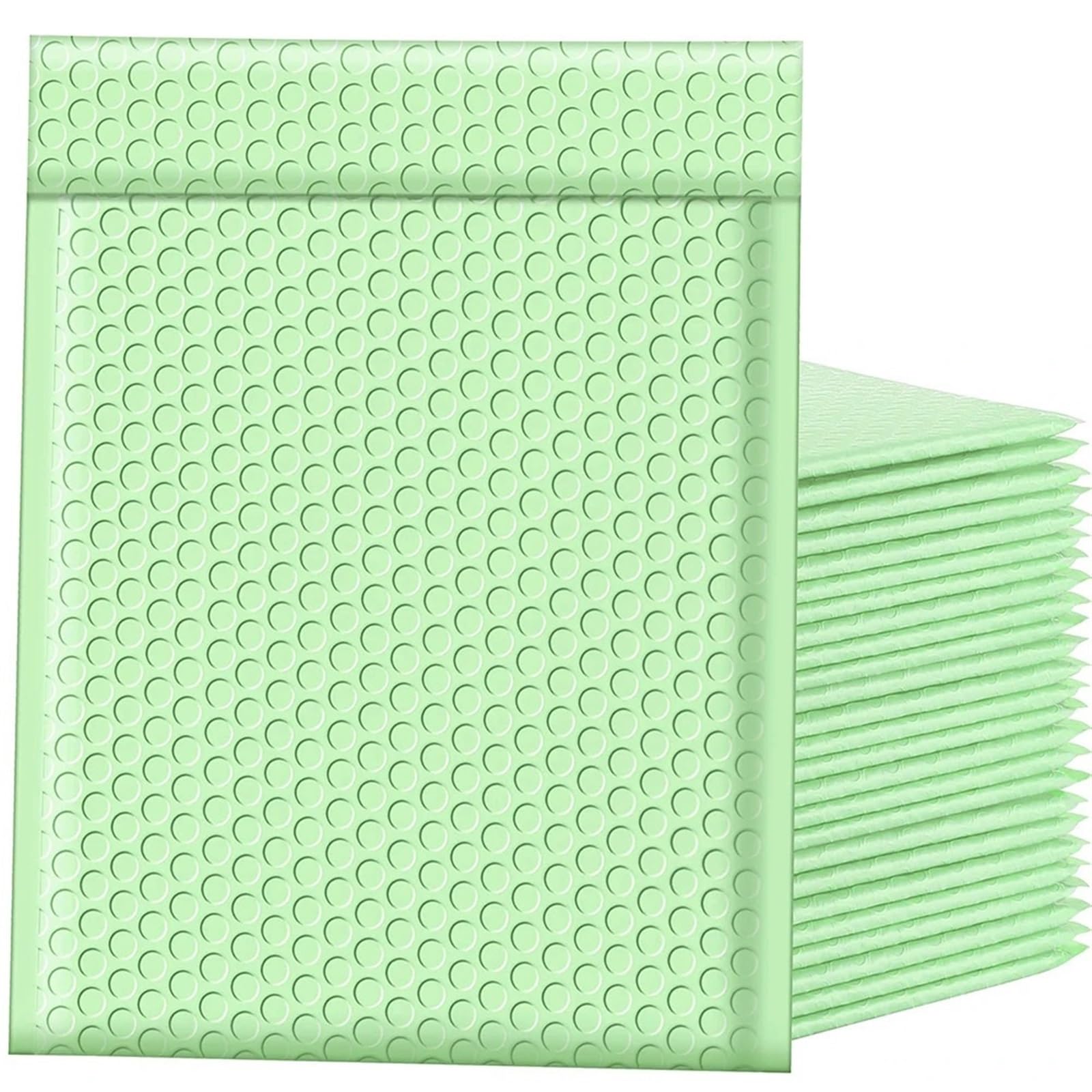 Torby transportowe z kopertą bąbelkową, Koperty bąbelkowe Wyściełane samoprzylepne koperty wysyłkowe Wielokolorowe Wiele rozmiarów 100 szt(Mint Green,13 * 15cm)