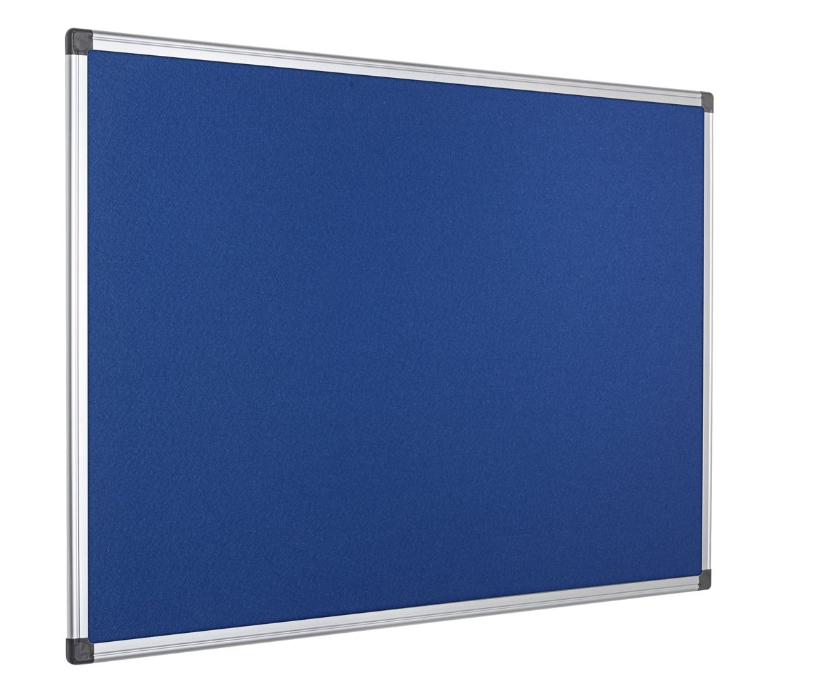 Bi-Office Maya Pinnwand Mit Aluminiumrahmen - 200 x 120 cm - Blaue Filzoberfläche, Filztafel Zum Gebrauch Mit Pinnnadeln