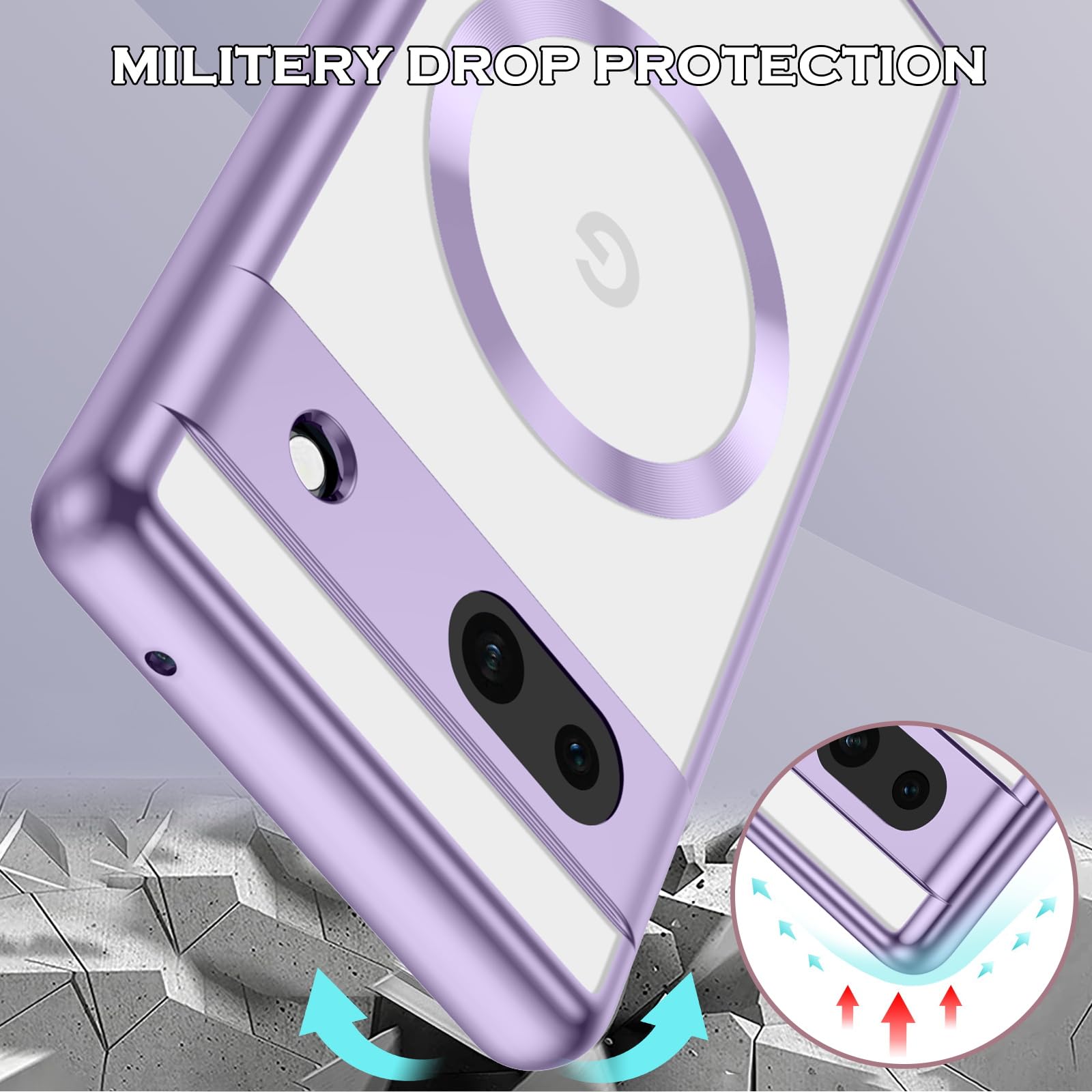 Yoedge Magnétique Coque Pour Google Pixel 7 Pro 5G Avec Cordon