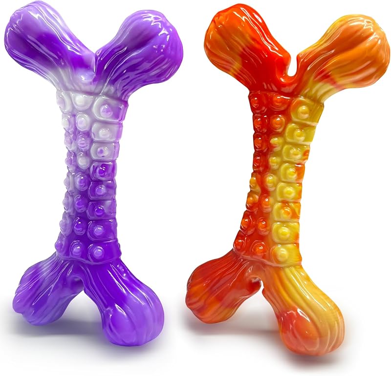 Brinquedo para Mastigar para Cães em Nylon Resistente com Sabor de Leite WOWBALA, 2 unidades