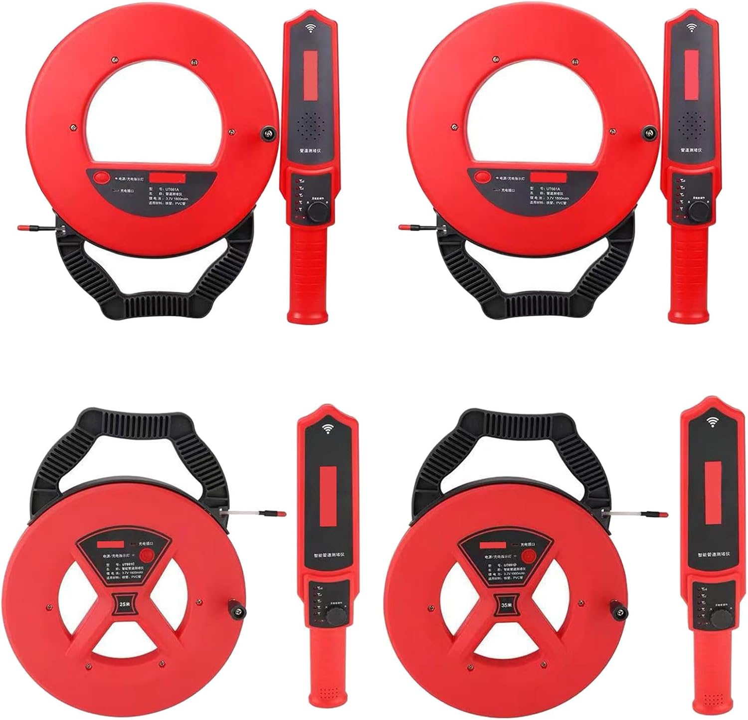 Pipe Blockage Detector Locator Water Pipe Wall Scanner Pipeline Detector Metal PVC Water Clogging Tool High Accuracy