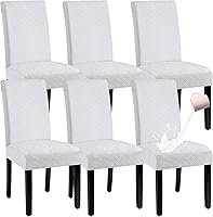 Vista 53 de Juego de 6 fundas impermeables para sillas de comedor extragrandes (caqui, juego de 6 XL))