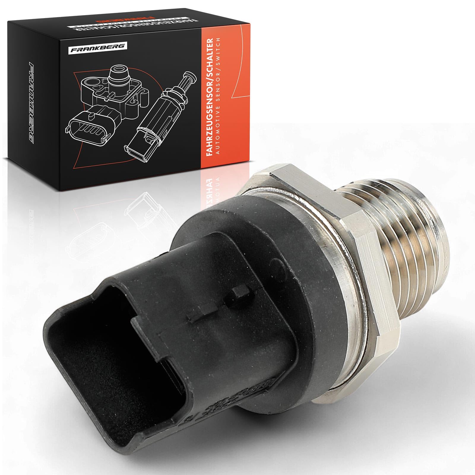 Frankberg Sensore di pressione del carburante 3 Poli 0281002919 | Compatibile con: 607 9D 9U, 4007 Van VU VV, Freelander 2 L359, C6 TD, C5 III Freno RW, C5 III RD, 407 SW 6D 6E